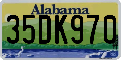 AL license plate 35DK970