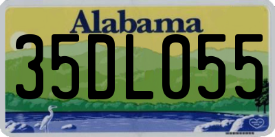 AL license plate 35DL055