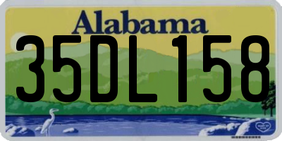 AL license plate 35DL158