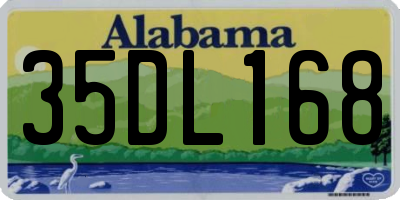 AL license plate 35DL168