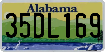 AL license plate 35DL169