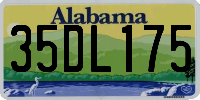 AL license plate 35DL175