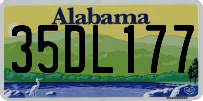 AL license plate 35DL177