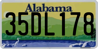 AL license plate 35DL178