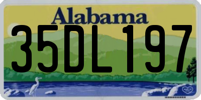 AL license plate 35DL197