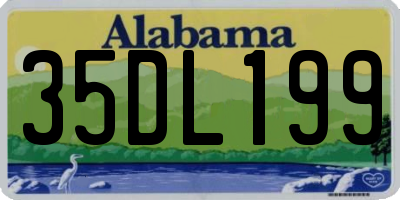 AL license plate 35DL199
