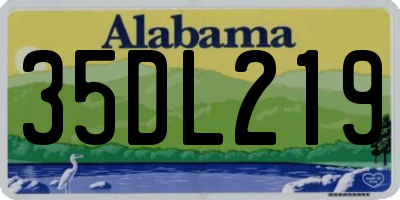 AL license plate 35DL219