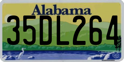 AL license plate 35DL264