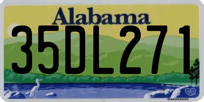 AL license plate 35DL271