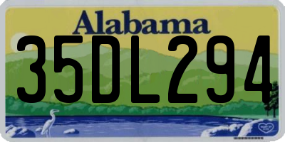 AL license plate 35DL294