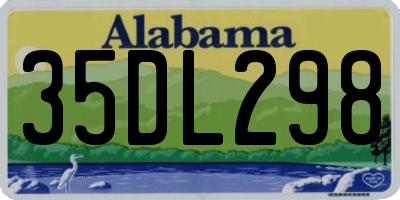 AL license plate 35DL298