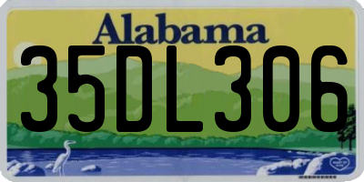 AL license plate 35DL306