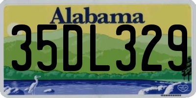 AL license plate 35DL329