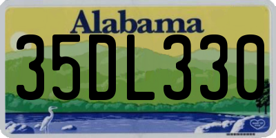 AL license plate 35DL330