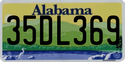 AL license plate 35DL369