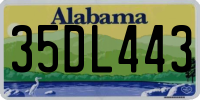 AL license plate 35DL443