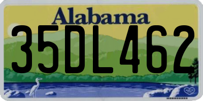 AL license plate 35DL462