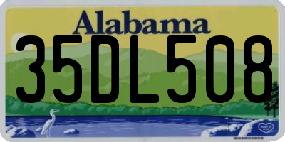AL license plate 35DL508