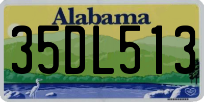 AL license plate 35DL513