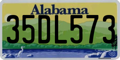 AL license plate 35DL573