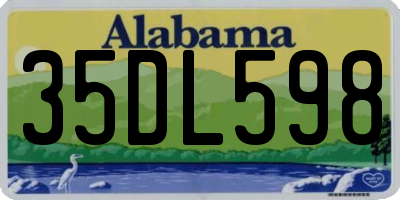 AL license plate 35DL598