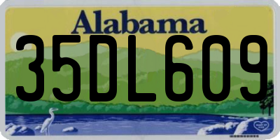 AL license plate 35DL609