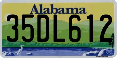 AL license plate 35DL612