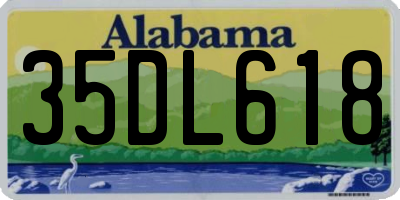 AL license plate 35DL618
