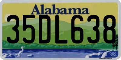 AL license plate 35DL638