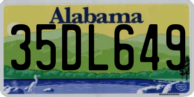 AL license plate 35DL649