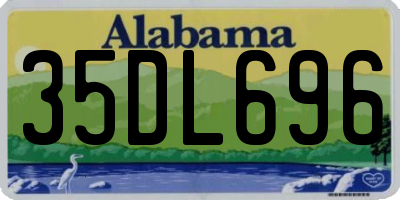 AL license plate 35DL696