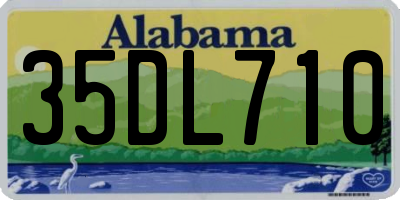 AL license plate 35DL710