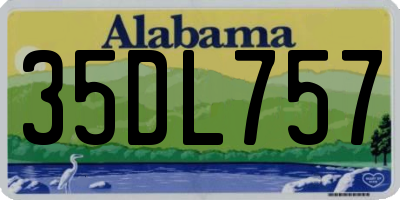 AL license plate 35DL757