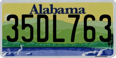 AL license plate 35DL763