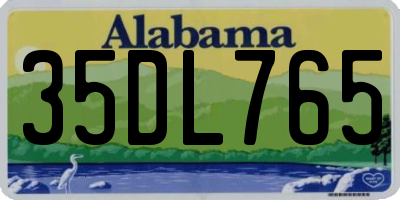 AL license plate 35DL765