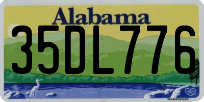 AL license plate 35DL776