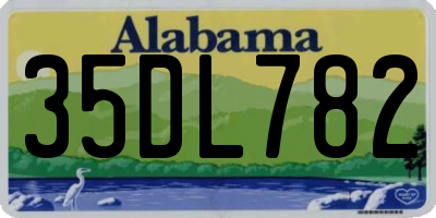 AL license plate 35DL782