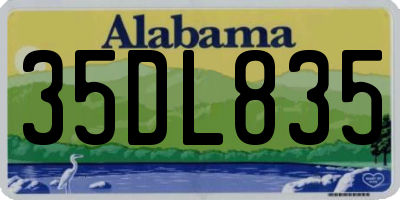 AL license plate 35DL835