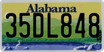 AL license plate 35DL848