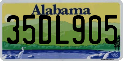 AL license plate 35DL905