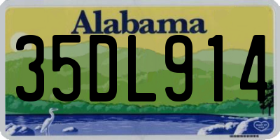 AL license plate 35DL914