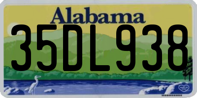 AL license plate 35DL938