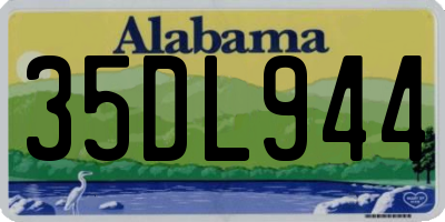 AL license plate 35DL944