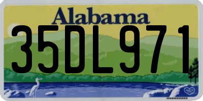 AL license plate 35DL971
