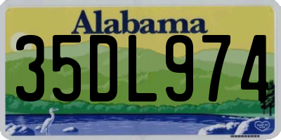 AL license plate 35DL974