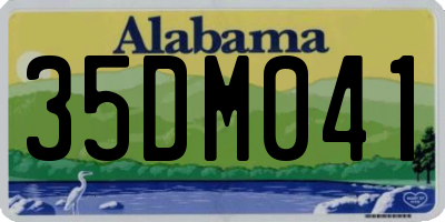 AL license plate 35DM041