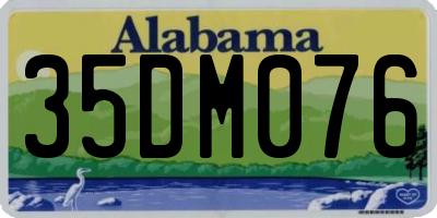 AL license plate 35DM076
