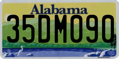 AL license plate 35DM090