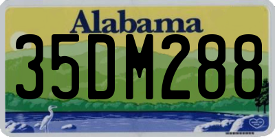AL license plate 35DM288