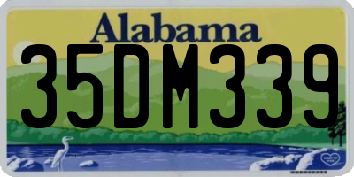 AL license plate 35DM339